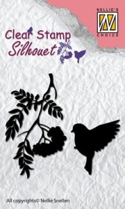 STEMPEL AKRYLOWY 2szt BIRDSONG-3 SIL029 NELLIE'S