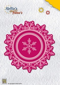 WYKROJNIK NELLIE CHRISTMAS WREATH "SNOWFLAKE" MFD109