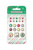 ĆWIEKI ScrapBerry's 21szt HAPPY HOLIDAYS  SCB3409112