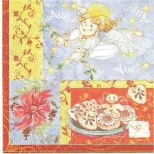 SERWETKA STAMPERIA ANIOŁ PYZATY