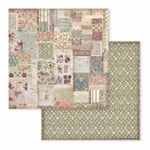 PAPIER 30x30 BOTANIC/PATCHWORK SBB588 STAMPERIA