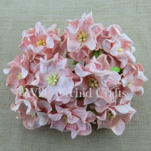 KWIATY GARDENIA 3SZT - 3,5CM JASNY RÓŻ