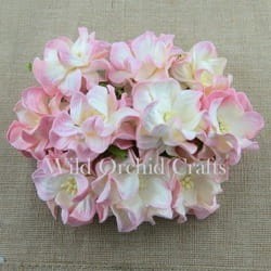 KWIATY GARDENIA 3SZT - 6,0CM BLADORÓŻOWE