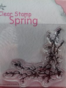 STEMPEL AKRYLOWY NELLIE'S  NAROŻNY GAŁĄZKA Z BAZIAMI SPCS009