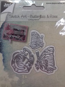 WYKROJNIK JOY! MOTYLE I RÓŻA  6002/1134