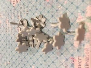 ĆWIEKI OZDOBNE - KWIATUSZKI BIAŁE 12SZT