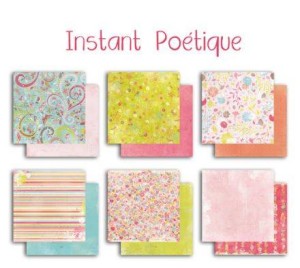 ZESTAW PAPIERÓW 30x30 6SZT  INSTANT POETIQUE PS103 TOGA