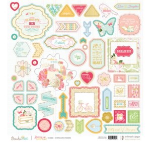 ETYKIETY CHIPBOARD WEBSTER'S PAGES - Growing up Girl 54SZT SCB03