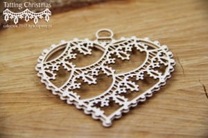 TEKTURKA Tatting christmas - big hearts 3D - duże serca 3D 4848 SCRAPINIEC