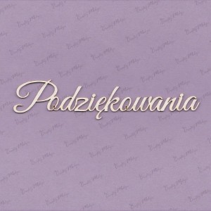 TEKTURKA NAPIS Podziękowania 1,5mm 243 Crafty Moly