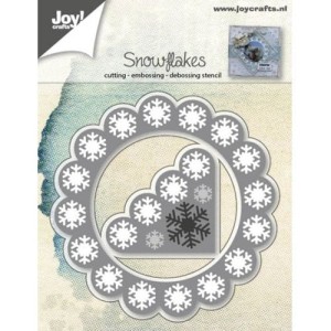 WYKROJNIK JOY! CRAFTS 6002/0547 SERWETKA W ŚNIEŻYNKI