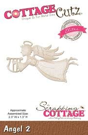 WYKROJNIK COTTAGE CUTZ ANIOŁEK Z HARFĄ CCE-166