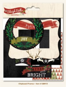 RAMKI CHIPBOARD 6szt Sleigh Bells SBR113 MME