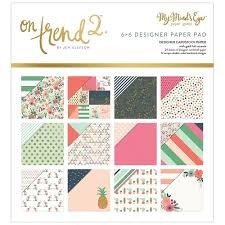 ZESTAW PAPIERÓW 15X15 - On trend 2 ZŁOTE - 24SZT MME OT2013