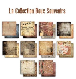 ZESTAW PAPIERÓW 10SZT VINTAGE COLLECTION PS46