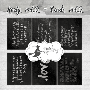 Zestaw kart do journalingu Vol.2., 3x4 P13-87 PIĄTEK 13-STEGO
