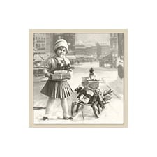 SERWETKA VINTAGE V18 DZIEWCZYNKA  Z SANKAMI SAGEN