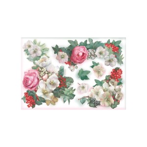 PAPIER RYŻOWY 48X33 RÓŻE DFS013 STAMPERIA