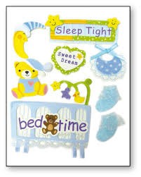 NAKLEJKI 3D SLEEP TIME SBA299