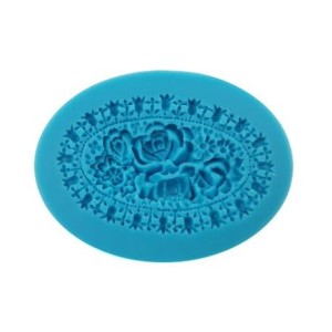 FOREMKA SILIKONOWA DUŻY MEDALION RÓŻANY 510-748 PENTART