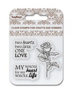 STEMPEL AKRYLOWY 3SZT 7X7cm One love  ScrapBerry's SCB4907081