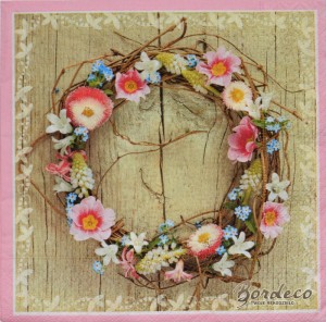 SERWETKA PAPER DESIGN SPRING WREATH 200006