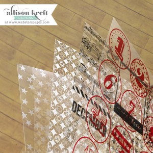 KARTY OVERLAY 30X30 4szt CHRISTMAS TRK04 ALISON KREFT