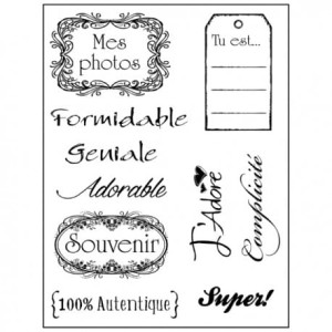 STEMPEL KAUCZUKOWY 10SZT MES PHOTOS WTKCC88 STAMPERIA