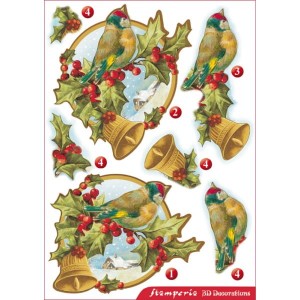 ELEMENTY 3D STAMPERIA DF3DA521 PTAKI