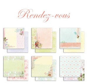 ZESTAW PAPIERÓW 30x30 6szt RENDEZ-VOUS PS111 TOGA