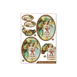 ELEMENTY 3D STAMPERIA  DF3DA503 PTASZKI