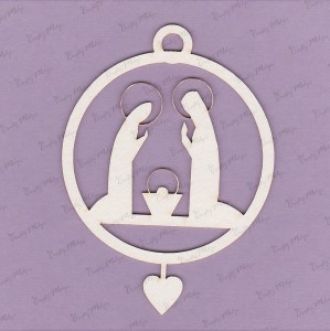 TEKTURKA ZAWIESZKA ŚWIĘTA RODZINA 1,5mm 032 CraftyMoly