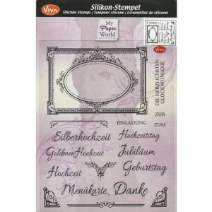 STEMPEL AKRYLOWY VIVA 124 RAMKA NAPISY