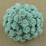 RÓŻA 1CM PASTELOWY ZIELONY - MIĘTOWY 10SZT