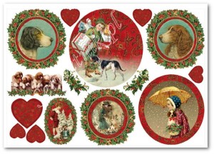 PAPIER RYŻOWY 48X33 ŚWIĄTECZNE PIESKI DFS242 STAMPERIA