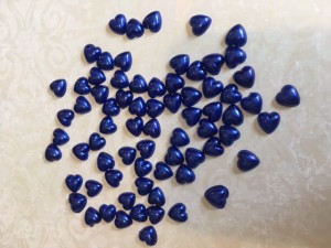 PÓPEREŁKI SERDUSZKA 8mm ok. 60szt GRANAT PPS-835