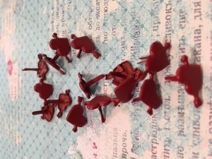 ĆWIEKI OZDOBNE - SERCA ZE STRZAŁĄ 15SZT