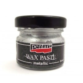 PASTA WOSKOWA WAX PASTE SREBRNY METALIC 20ML PENTART