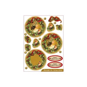 ELEMENTY 3D STAMPERIA  DF3DA504 GIRLANDA