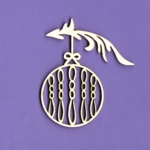 TEKTURKA ZIMOWA KOLEKCJA Bombki na gałązce5 1,5mm 998x CraftyMoly