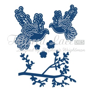 WYKROJNIK TATTERED LACE D056 PTASZKI I GAŁĄZKA