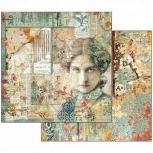 PAPIER 30X30 ILUSION TWARZ SBB518 STAMPERIA